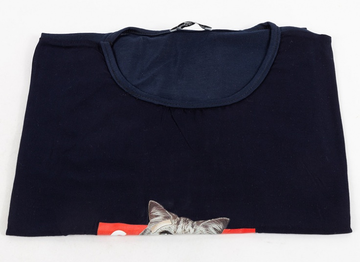 تیشرت زنانه طرح گربه