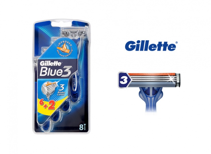 پکیج تیغ اصلاح Gillette Blue 3