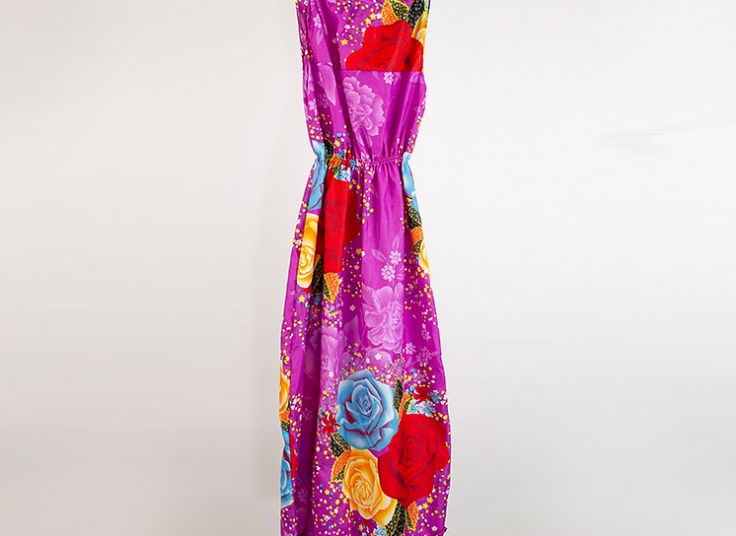 پیراهن ساحلی گل‌دار زنانه