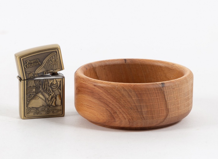 پیاله چوبی گرد کوچک