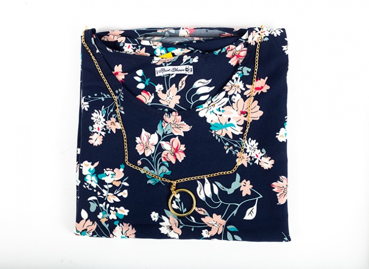 تونیک نخی گلدار