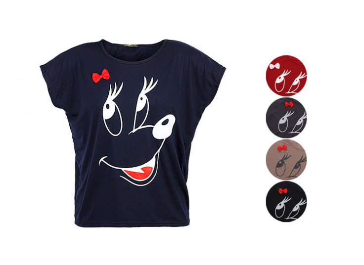 تیشرت زنانه سایز بزرگ Minnie Mouse