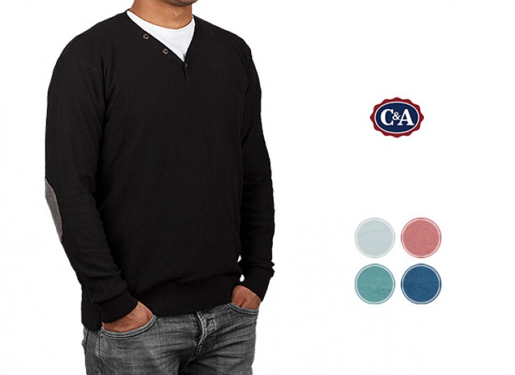 پلیور بافت سه دکمه CANDA