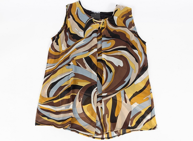 تاپ طرح دار حریر زنانه