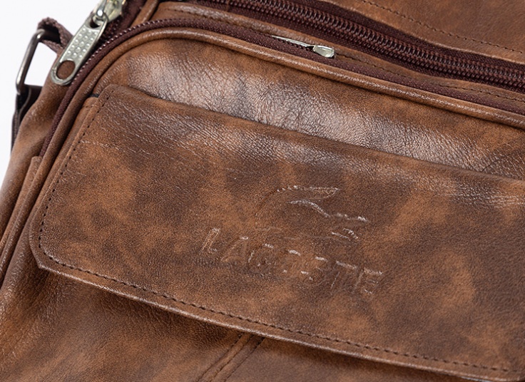 کیف دوشی مردانه طرح LACOSTE