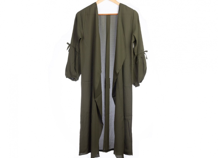 مانتو کرپ زنانه Plain