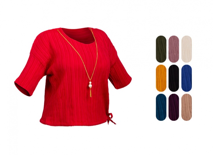 کراپ تیشرت آویزدار