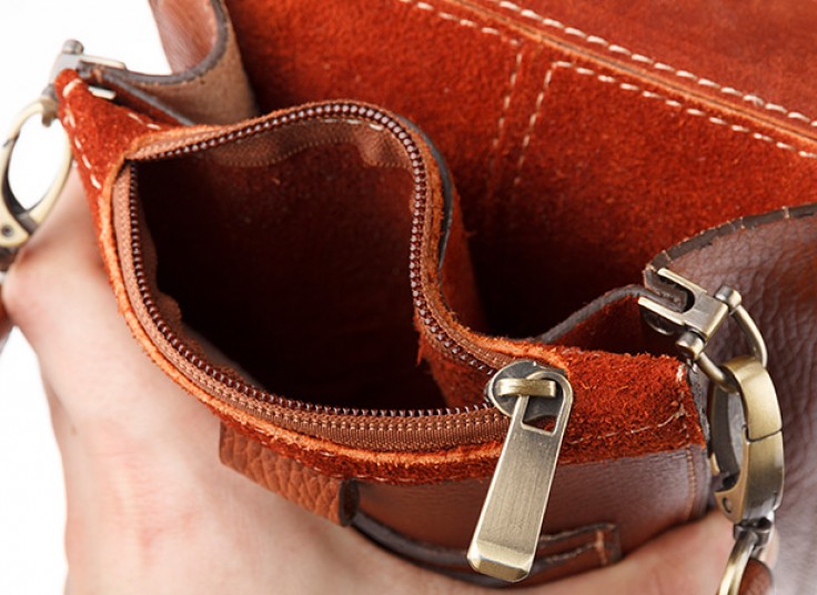 کیف کج چرمی saddle purse