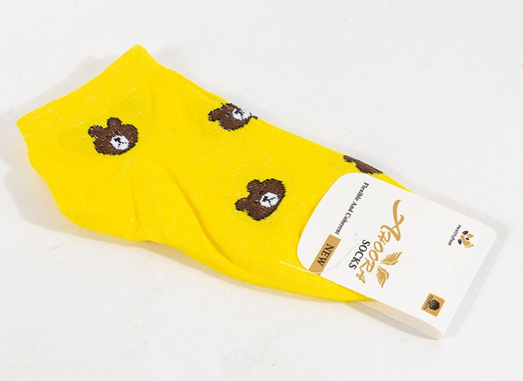 جوراب مچی زنانه Ahoora طرح Teddy