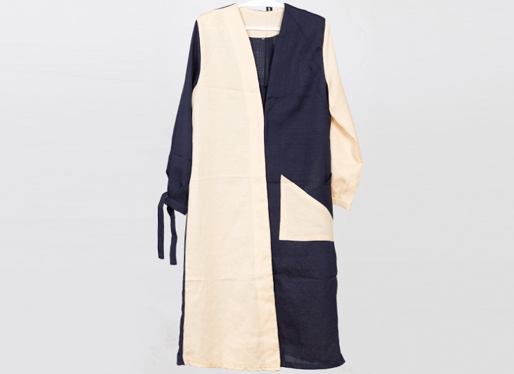 مانتو دو رنگ زنانه