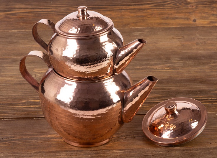 ظروف آشپزخانه مسی