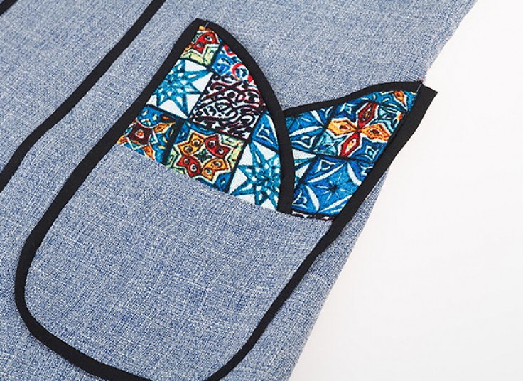 مانتو زنانه طرح جیب سنتی