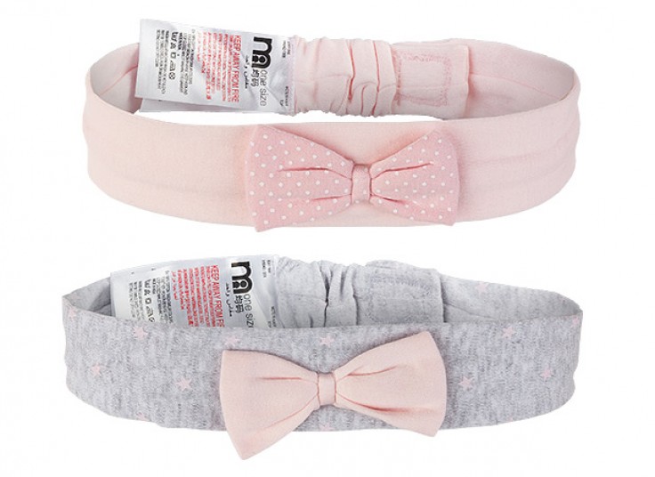 پک دو عددی هدبند بچگانه mothercare
