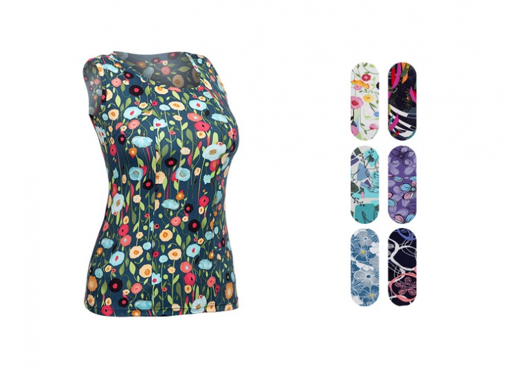 تاپ گیاهی گلدار