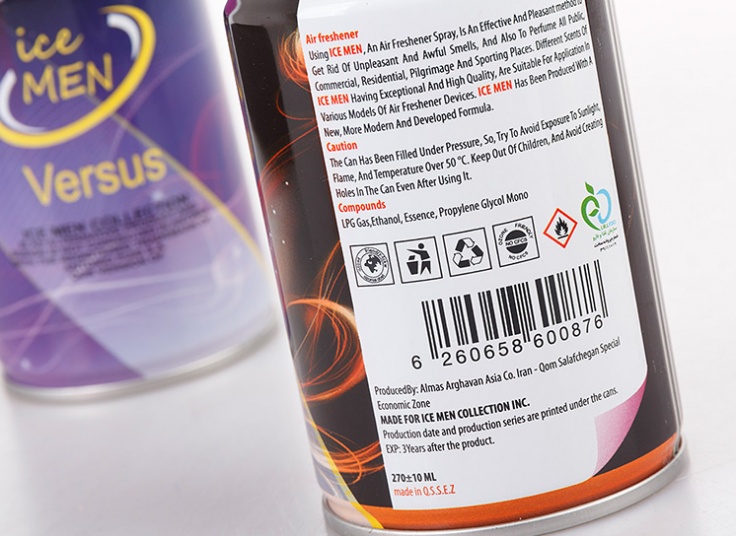 اسپری یدک دستگاه خوشبو کننده هوا ICE MAN