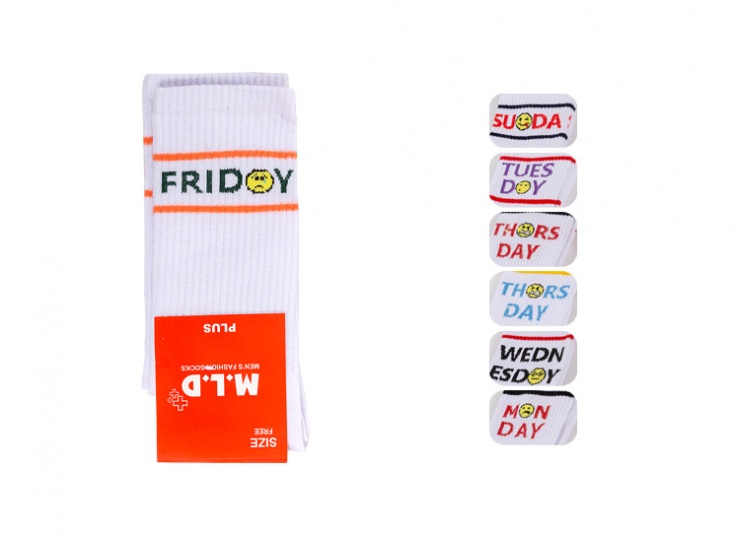 جوراب اسپرت ساق بلند طرح M.L.D