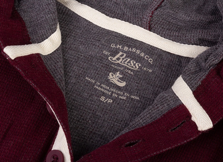 بلوز مردانه کلاه دار Bass