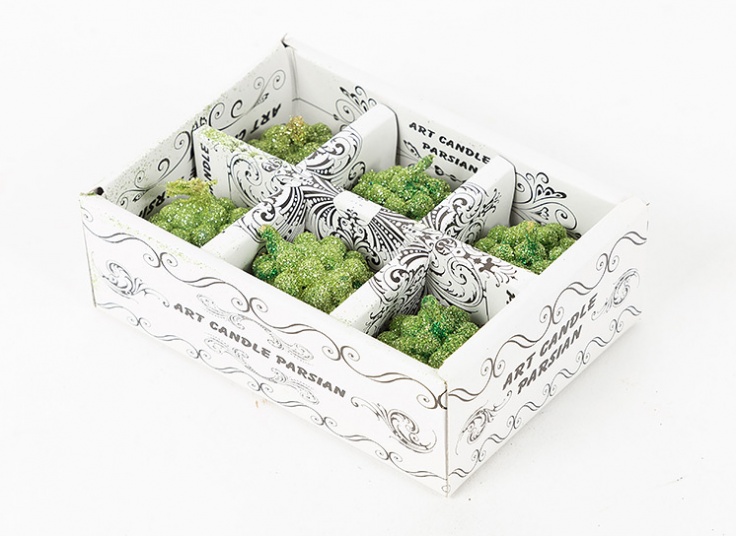 شمع گل رز 6 عددی