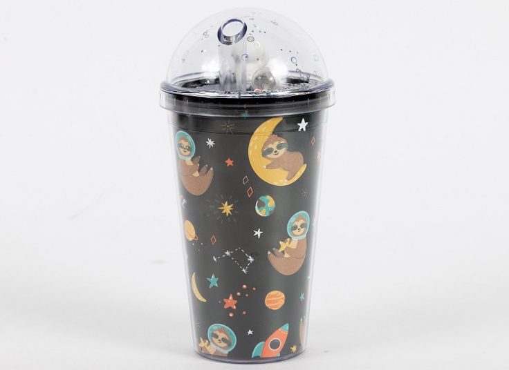 لیوان اسموتی چراغ دار گلکسی