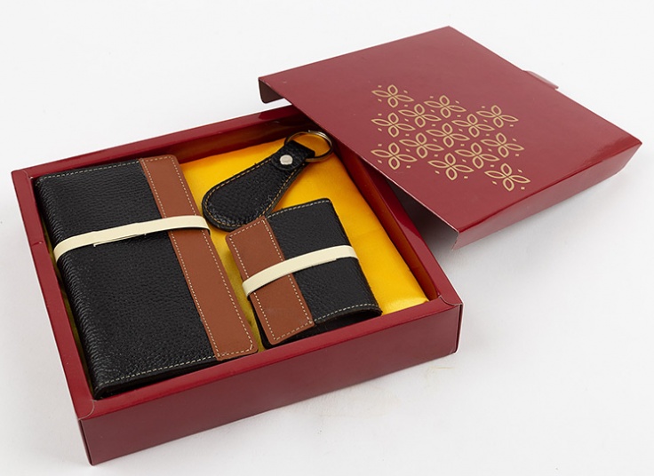 ست سه تکه کیف چرم