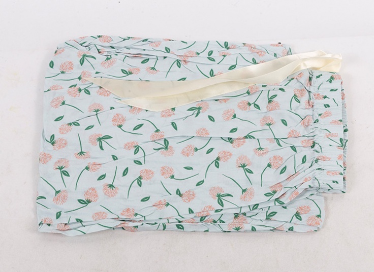 شلوار نخی گلدار PR