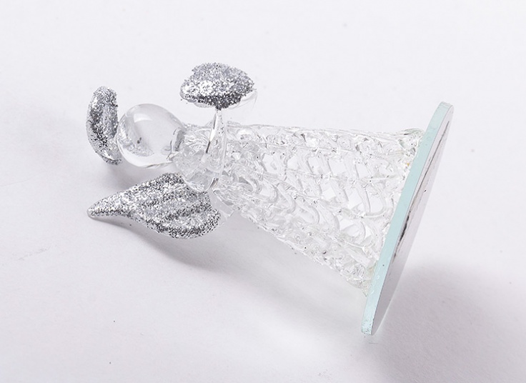 مجسمه شیشه ای فرشته بالدار