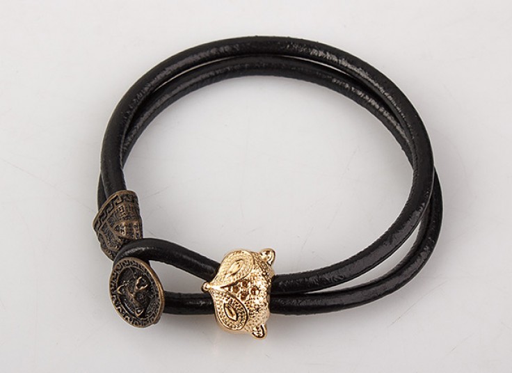 دستبند چرم دوبل