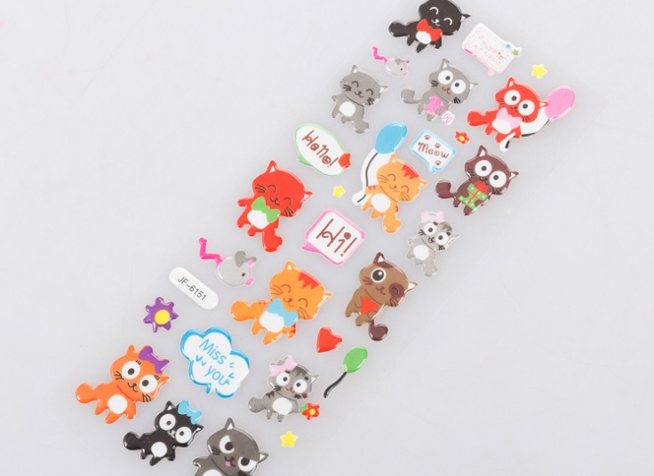 استیکر برجسته کارتونی