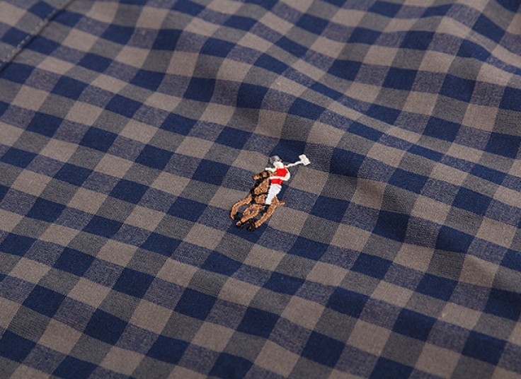 پیراهن مردانه چهارخانه طرح polo