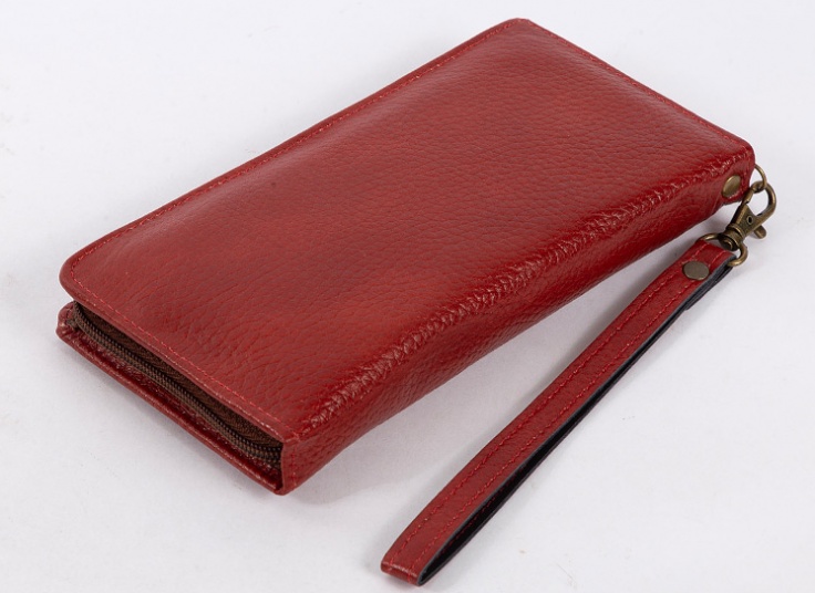 کیف پولی دستی چرم طبیعی