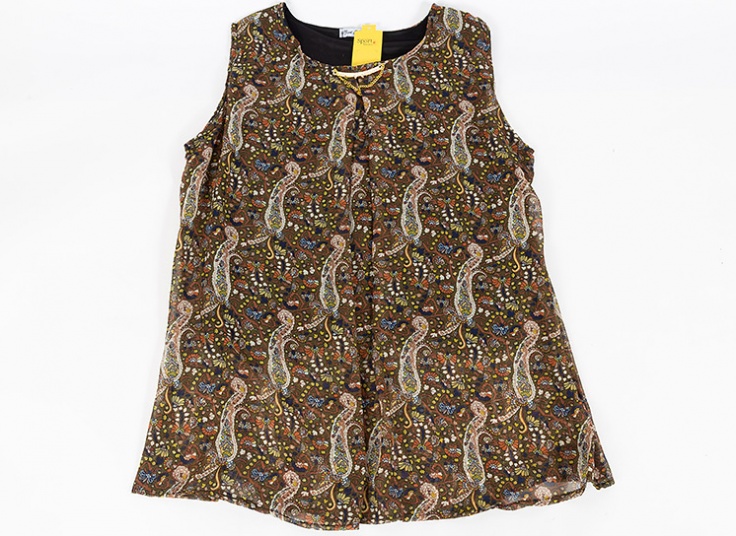 تاپ طرح دار حریر زنانه