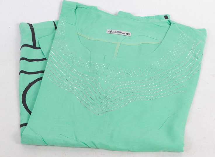 تیشرت نگین دار سایز بزرگ زنانه