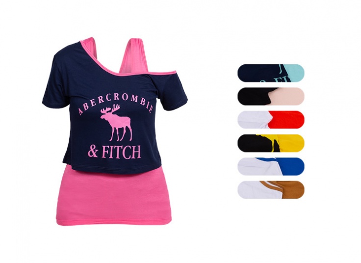 ست دو تکه تاپ و کراپ Abercrombie