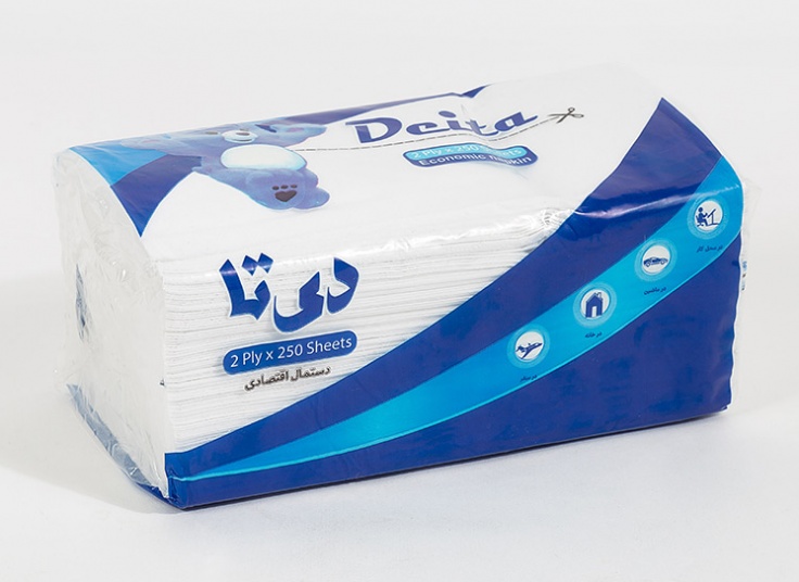 دستمال کاغذی 250 برگ دی تا