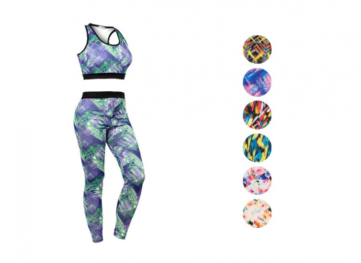 ست نیم‌تنه و شلوار ورزشی زنانه