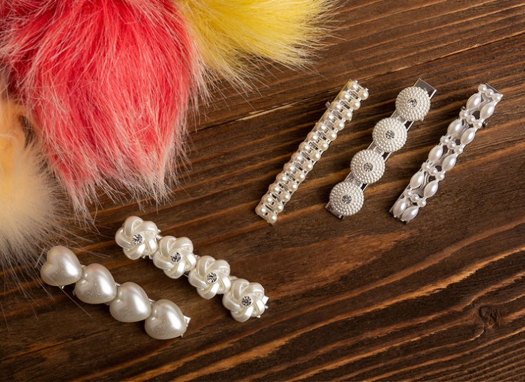 گیره مو انبری مرواریدی