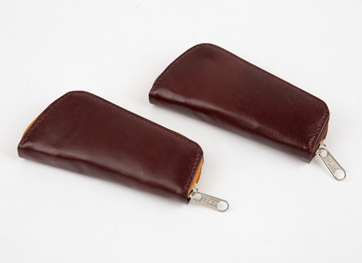 جا کلیدی چرمی زیپ دار