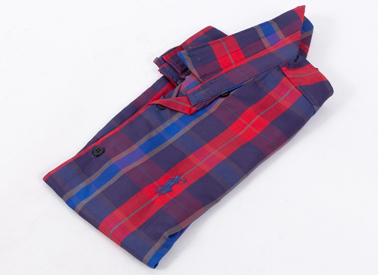 پیراهن مردانه چهارخانه طرح Polo