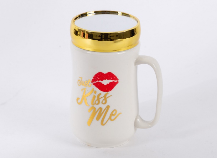 ماگ درب دار آینه ای