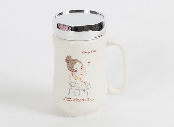 ماگ درب دار آینه ای