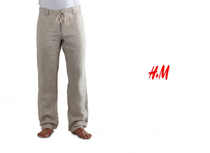 شلوار لینن مردانه HandM