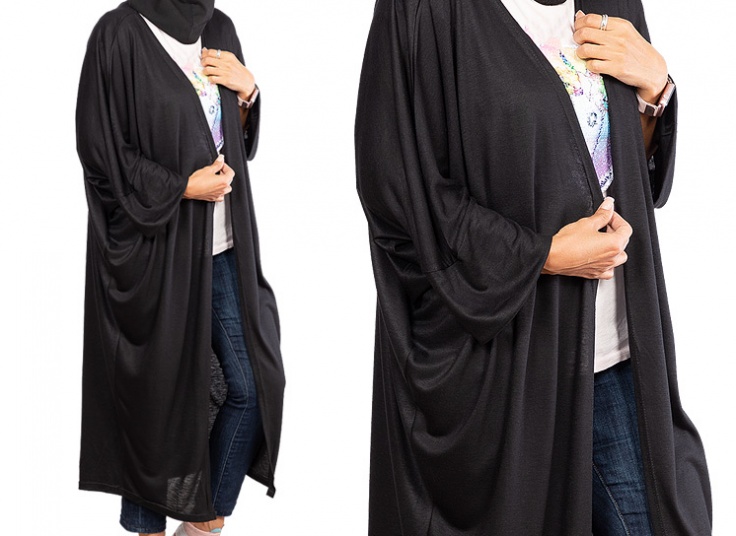 مانتو جلوباز مشکی