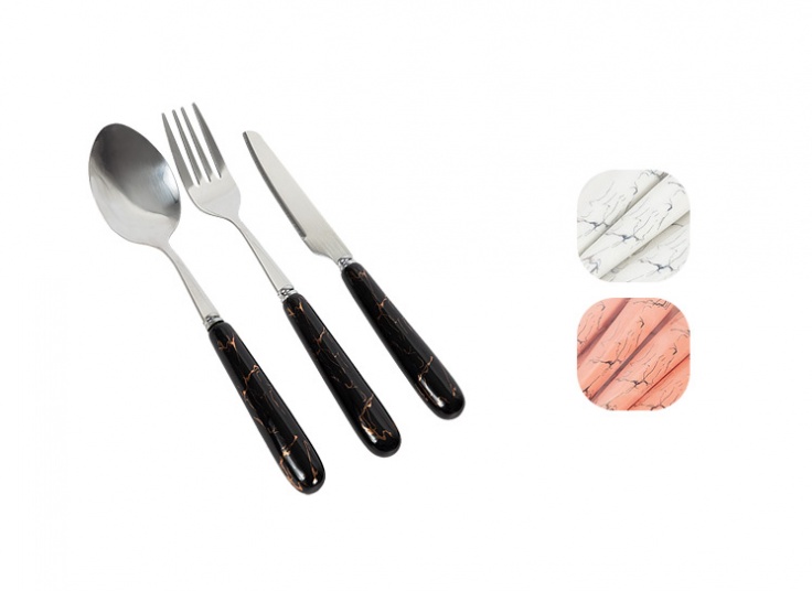 قاشق چنگال DY طرح ماربل