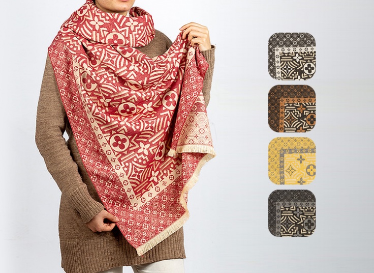 شال موهر louis vuitton