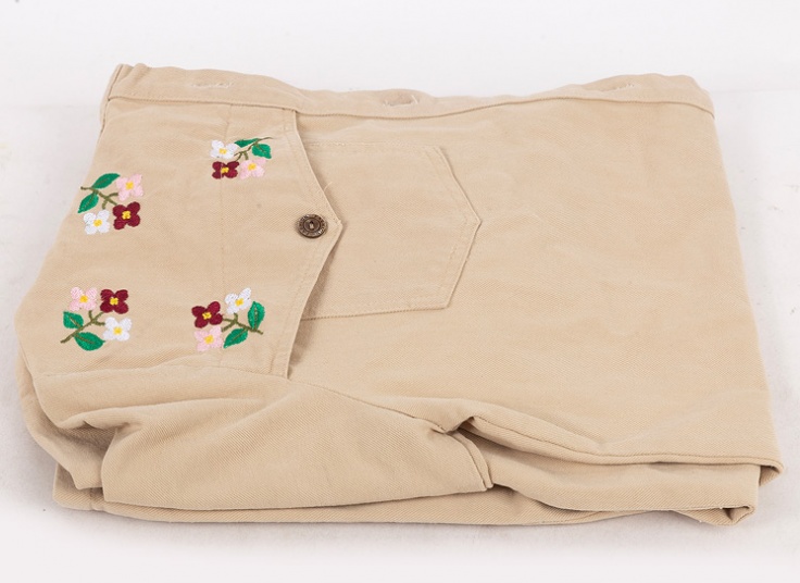 مانتو کتان زنانه گلدوزی