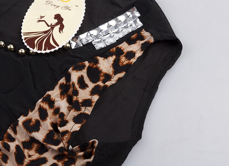 پیراهن کوتاه پلنگی زنانه Ding Yu