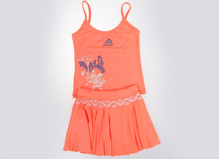 ست تاپ و دامن تنیسی طرح adidas