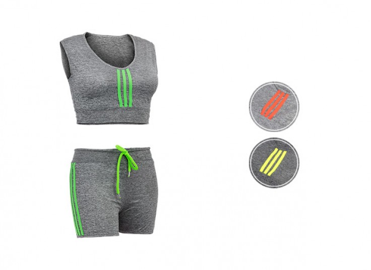 تاپ و شورتک زنانه طرح Adidas