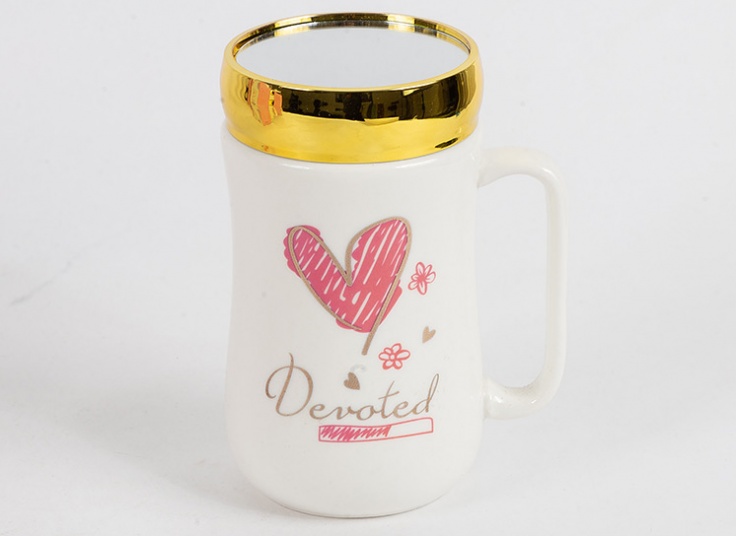 ماگ درب دار آینه ای