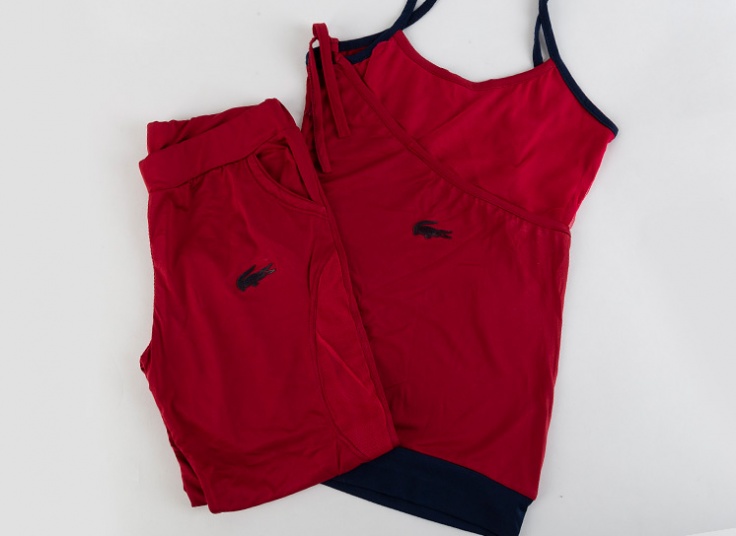 ست تاپ و شلوارک Lacoste